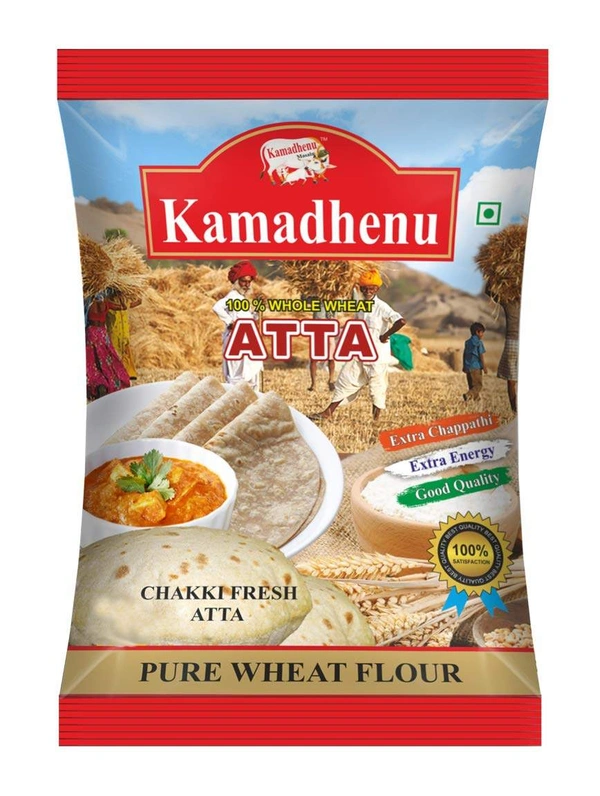 KAMDHENU MP WHOLE WHEAT ATTA - 10KG, NA, NA