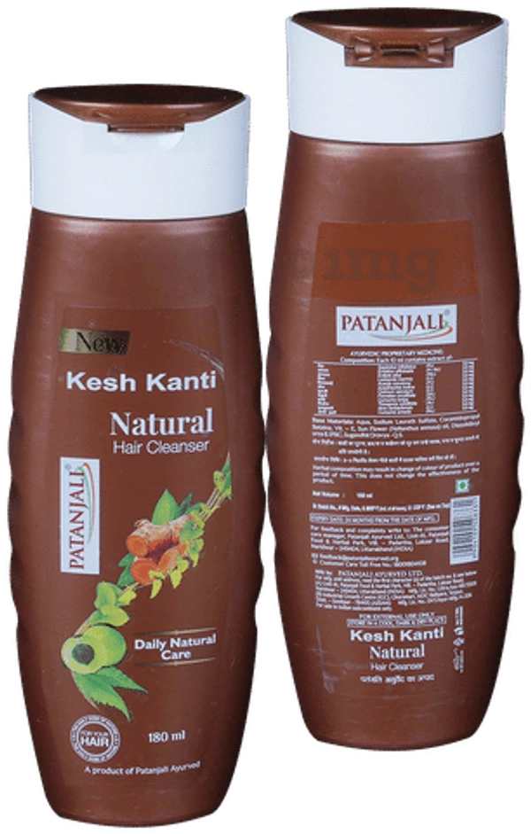 Patanjali Kesh Kanti Natural Hair Cleanser - 180ml, NA, NA