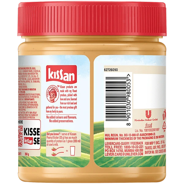 KISSAN PEANUT BUTTER CRUNCHY - 350g, NA, NA