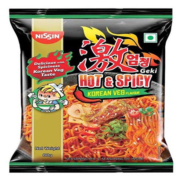 Nissin Korean Veg Flavour - 80g, NA, NA