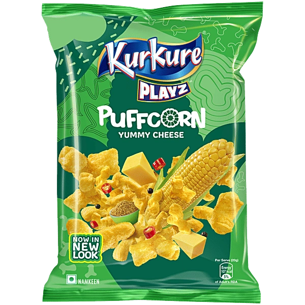 Kurkure Plays Puffcorn Yummy cheese - 52g, NA, NA