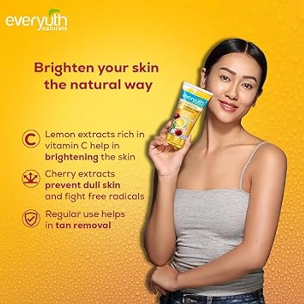 EVERYUTH LEMON & CHERRY FACEWASH - 150G, NA, NA