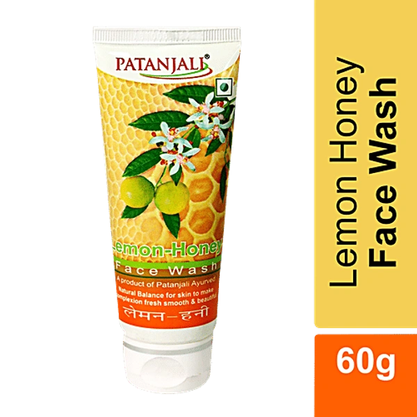 PATANJALI LEMON HONEY FACEWASH - 60G, NA, NA