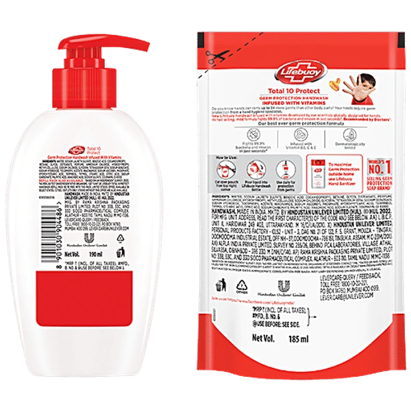 LIFEBOUY HANDWASH - 190ML, NA, NA