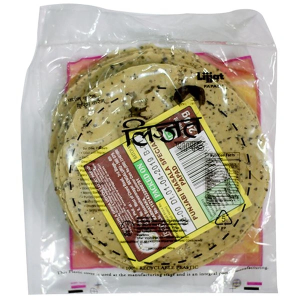 Punjabi masala Lijjat papad punjabi - 200g, NA, NA