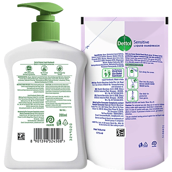 DETTOL LIQUID HANDWASH - 200ML, NA, NA