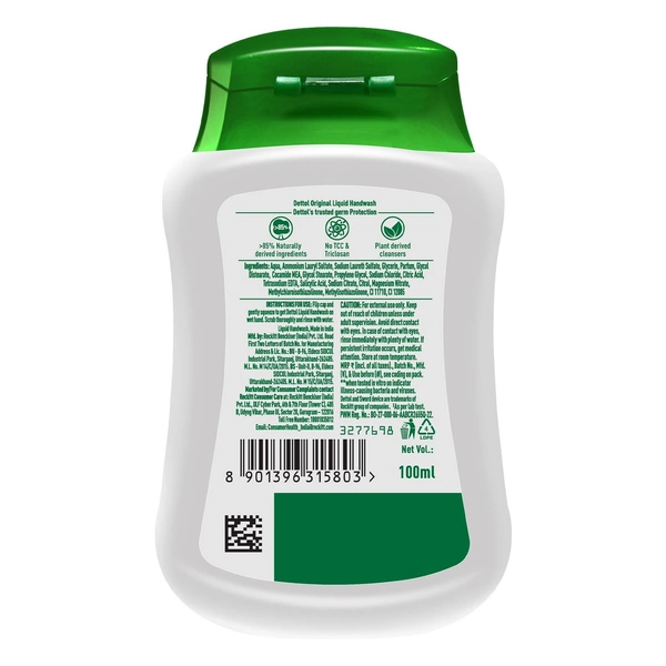 DETTOL LIQUID HANDWASH - 100ML, NA, NA