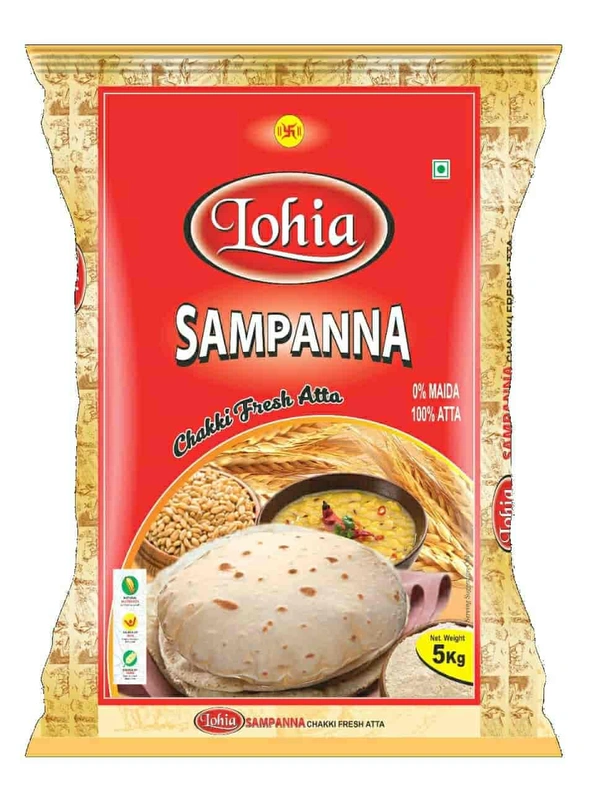 LOHIA SAMPANNA CHAKKI FRESH ATTA - 5KG, NA, NA