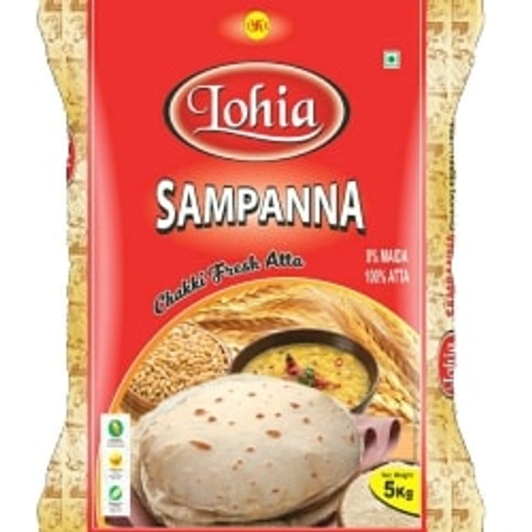 LOHIA SAMPANNA CHAKKI FRESH ATTA - 5KG, NA, NA