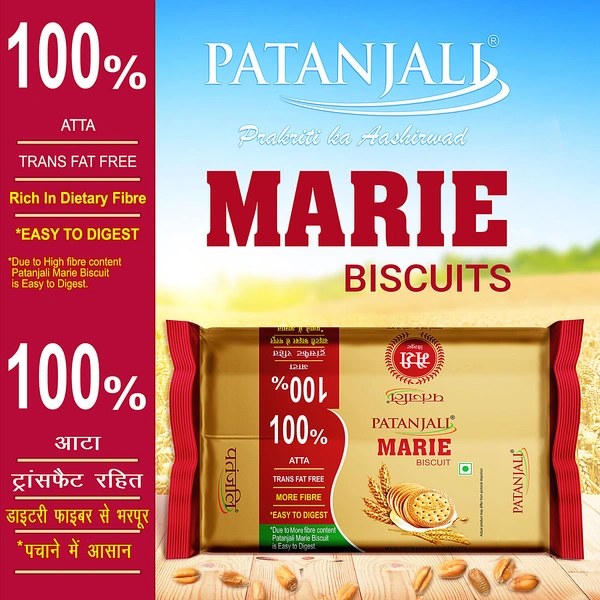 Patanjali Marie Biscuit - 225g, NA, NA