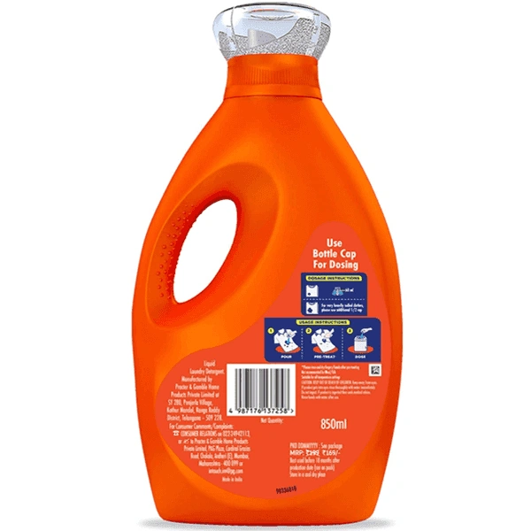 TIDE MATIC LIQUID DETERGENT - 850ML, NA, NA