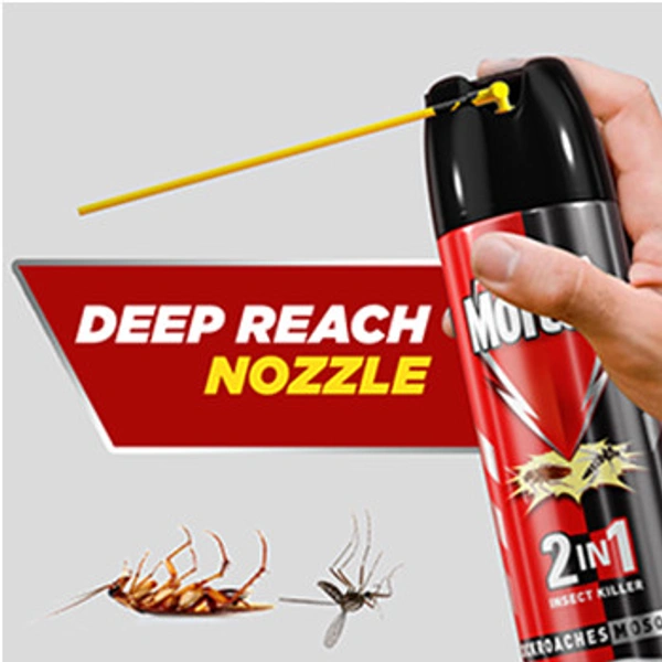 Mortein 2 in 1 mosquito & cockroach killer - 400ml, NA, NA