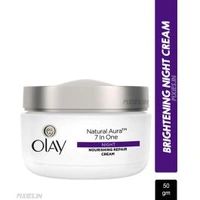 Olay Natural Aura 7 In One Night Cream - 50g, NA, NA