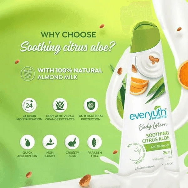 EVERYUTH NATURALS BODY LOTION - 100ml, NA, NA