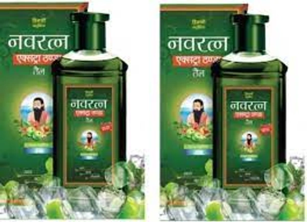 NAVRATNA AYURVEDIC EXTRA THANDA OIL - 45ML, NA, NA