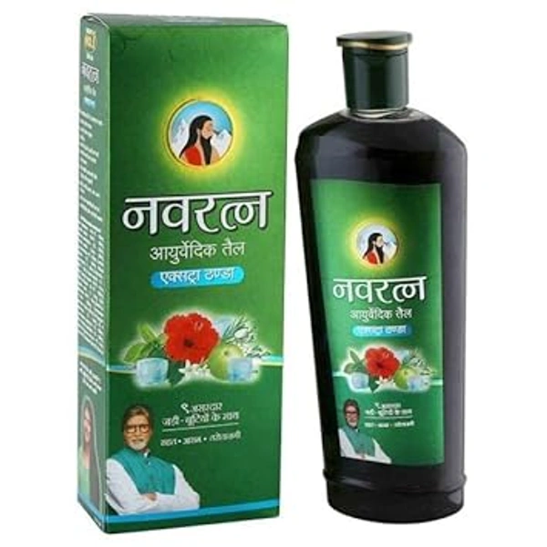 NAVRATNA AYURVEDIC EXTRA THANDA OIL - 90ML, NA, NA