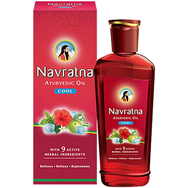 NAVRATNA AYURVEDIC THANDA OIL - 45ML, NA, NA