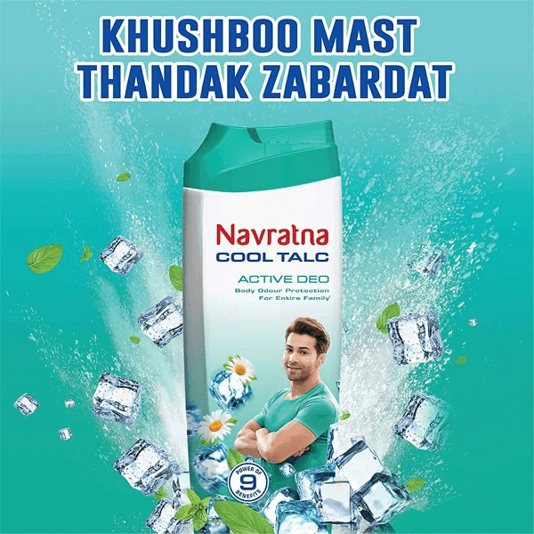 Navratna Maxx Cool Talc - 100g, NA, NA
