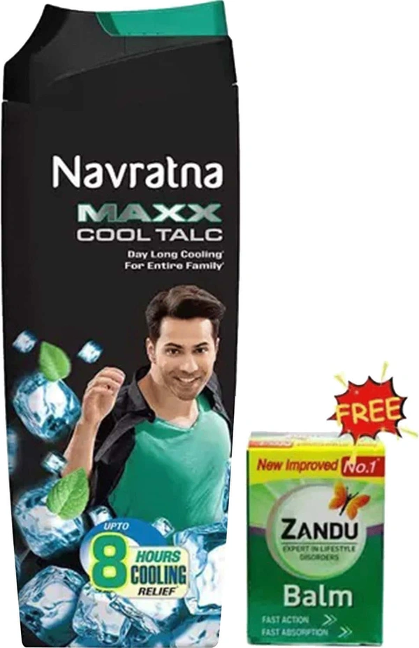 Navratna Maxx Cool Talc - 100g, NA, NA