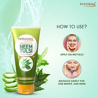 PATANJALI NEEM TULSI FACEWASH - 100G, NA, NA
