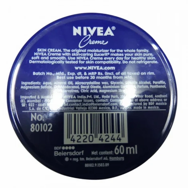 Nivea Cr�me - 60ml,57g, NA, NA