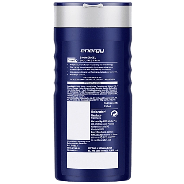 Nivea Men Energy Shower gel - 250ml, NA, NA