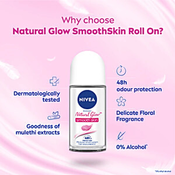 Nivea Natural Glow Amooth Skin - 50ml, NA, NA