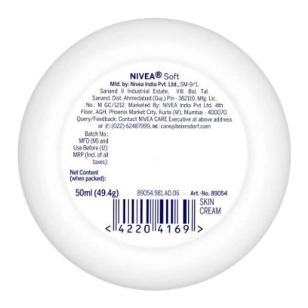 Nivea Soft Light Moisturising Cream - 50ml, NA, NA