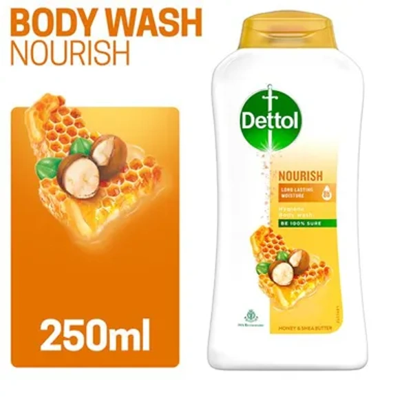 Dettol IMA Recommended Nourish Long Lasting Moisture Body Wash - 250ml, NA, NA