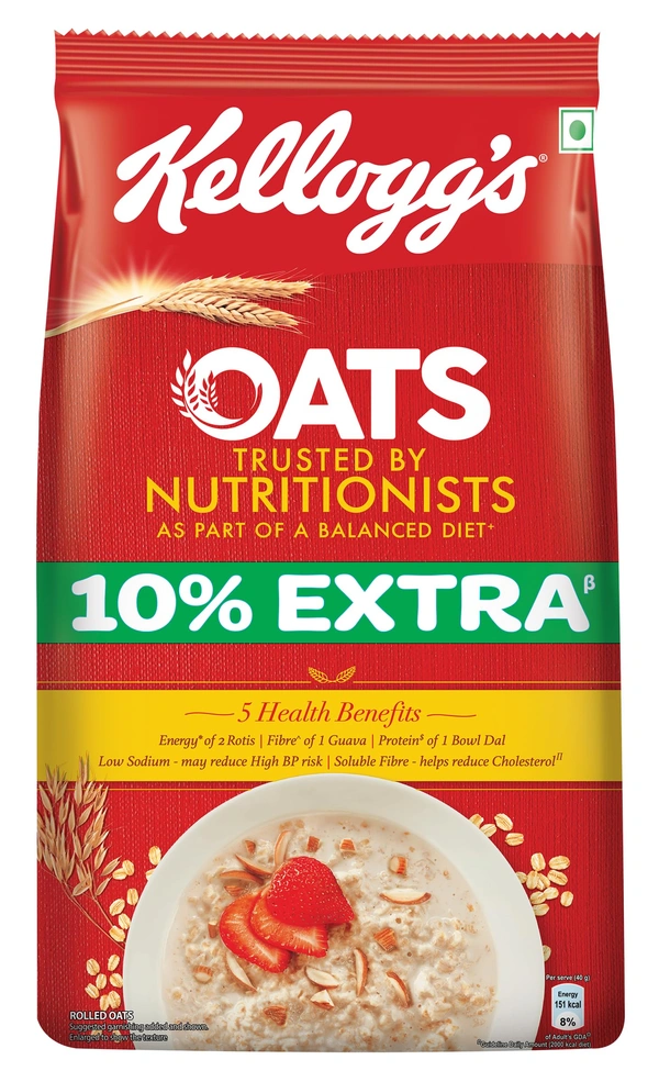 Kelloggs Oats Trusted by Nutritionists - 900g+90, NA, NA