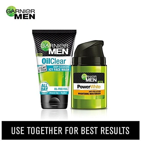 GARNIER MEN OILCLEAR ICY FACEWASH - 100G, NA, NA