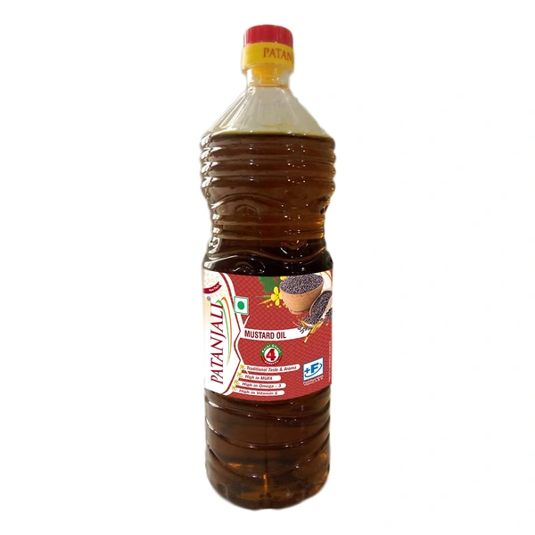 Patanjali Kachi Ghani Mustard Oil - 1 Ltr, NA, NA