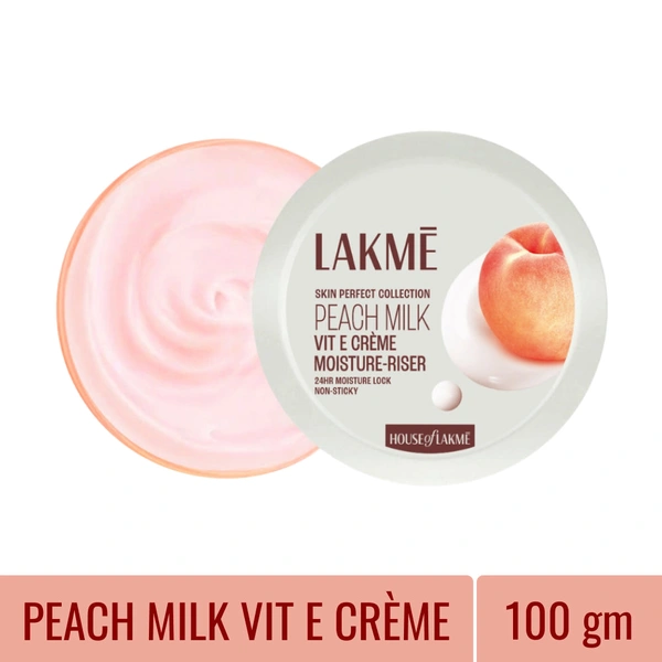 Lakme Peach Milk Cr�me Moistureriser - 100g, NA, NA