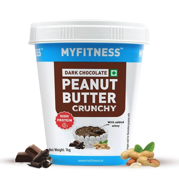 My fitness Peanut Butter Crunchy Dark Chocolate - 1kg, NA, NA