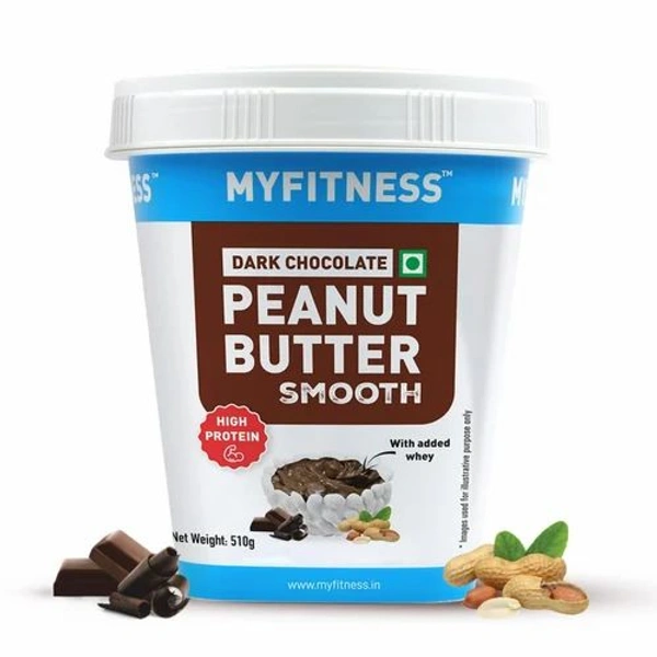 My fitness Peanut Butter Crunchy Dark Chocolate - 1kg, NA, NA