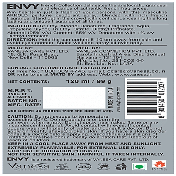 ENVY PERFUME DEODORANT SPRAY - 120ML, NA, NA