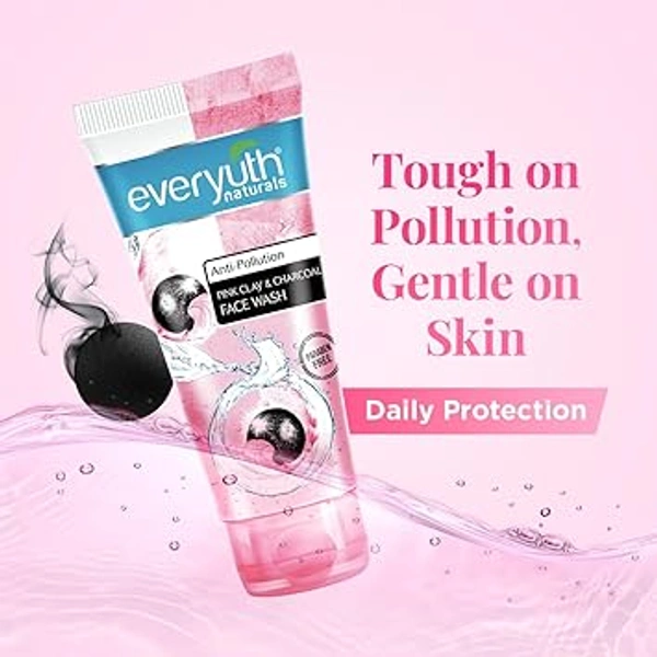 EVERYUTH PINKY CLAY & CHARCOAL FACEWASH - 50G, NA, NA