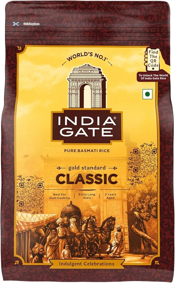 India Gate Pure basmati rice Classic - 1kg, NA, NA