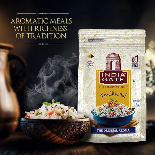 India Gate Pure basmati rice Classic - 1kg, NA, NA