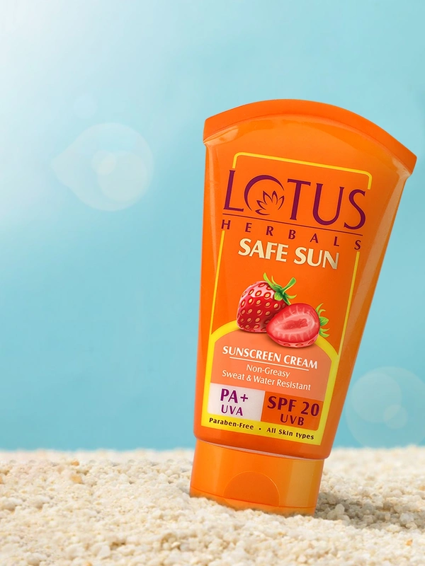 LOTUS SAFE SUN SUNSCREEN CREAM - 100G, NA, NA