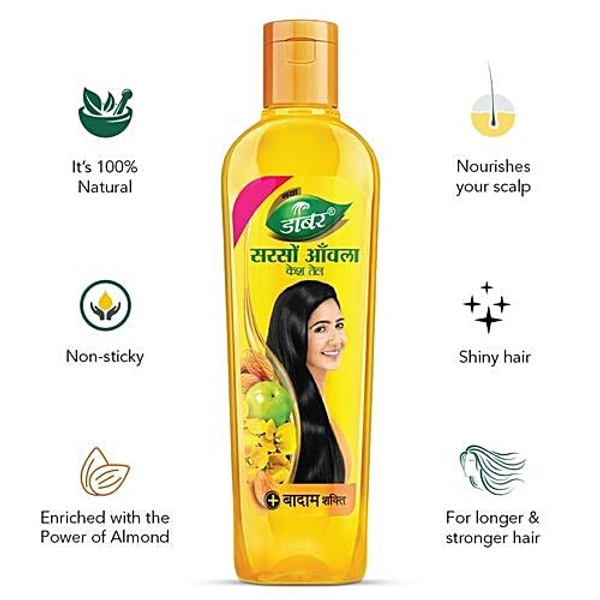 DABUR SARSO AMLA KESH TAIL - 100ML, NA, NA
