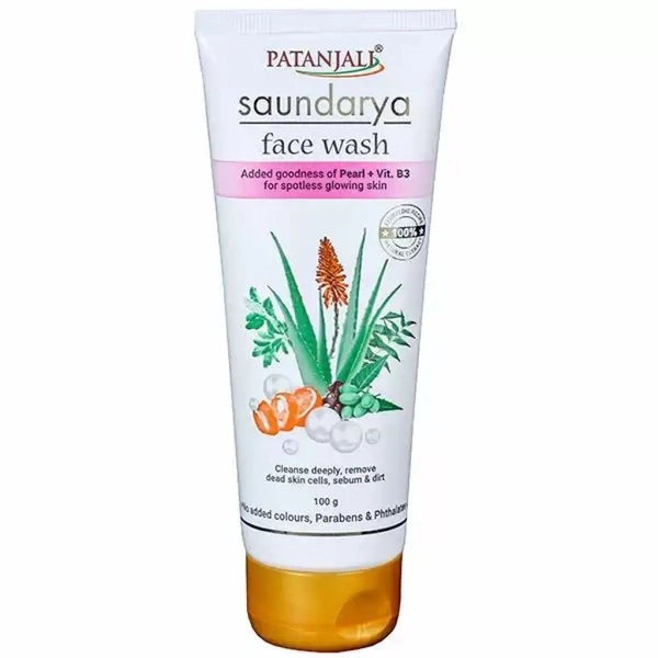 PATANJALI SAUNDARYA FACEWASH - 100G, NA, NA