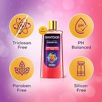 Santoor Shower Gel Brightening Skin - 250ml, NA, NA
