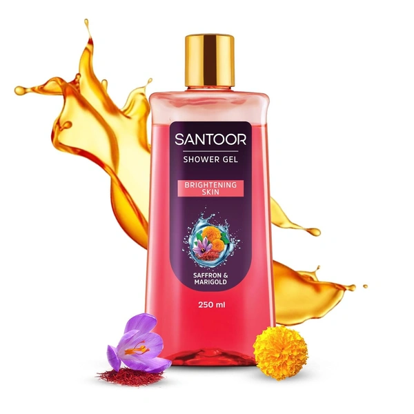 Santoor Shower Gel Brightening Skin - 250ml, NA, NA