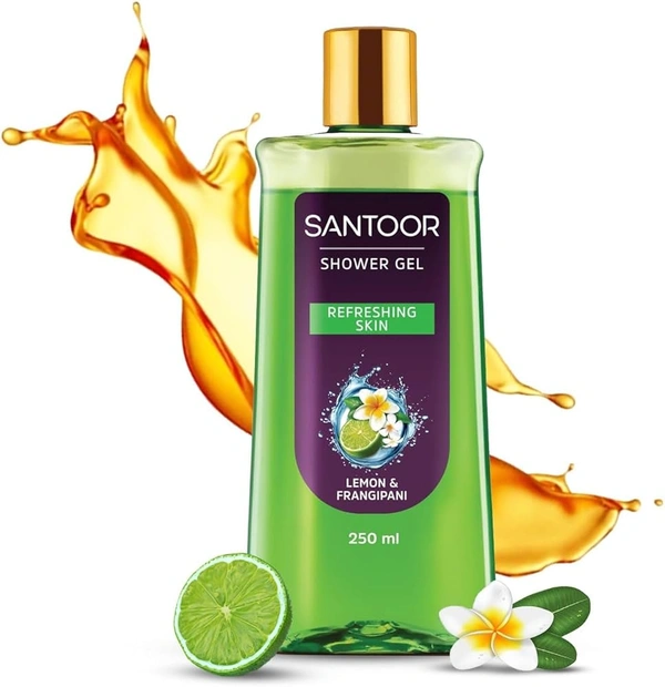 Santoor Shower Gel Refreshing Skin - 250ml, NA, NA