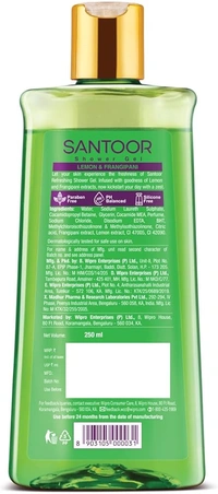 Santoor Shower Gel Refreshing Skin - 250ml, NA, NA