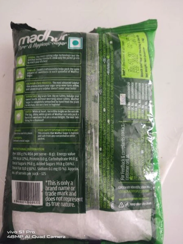 Madhur Sugar - 5kg, NA, NA
