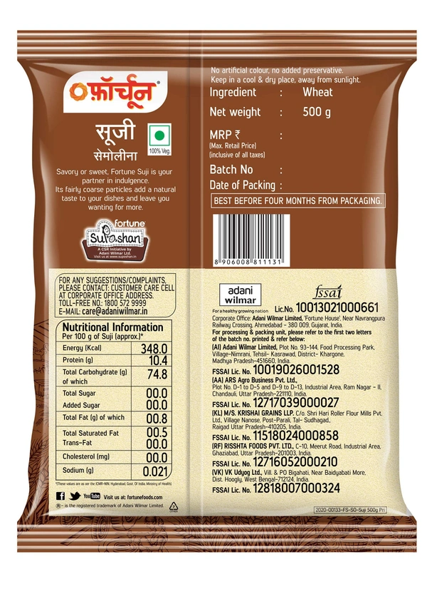Fortune Suji New Pack - 500g, NA, NA