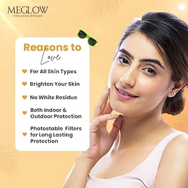 MEGLOW SUN SCREEN LOTION - 50ML, NA, NA