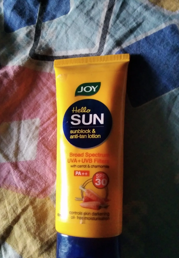 Joy Sunblock & Anti-Tan Lotion - 60ml, NA, NA